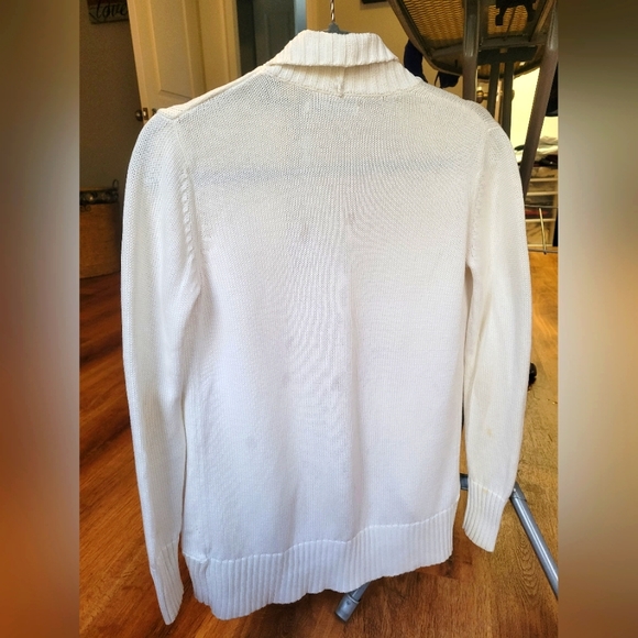 S White Long Cardigan Sweater - Picture 2 of 2